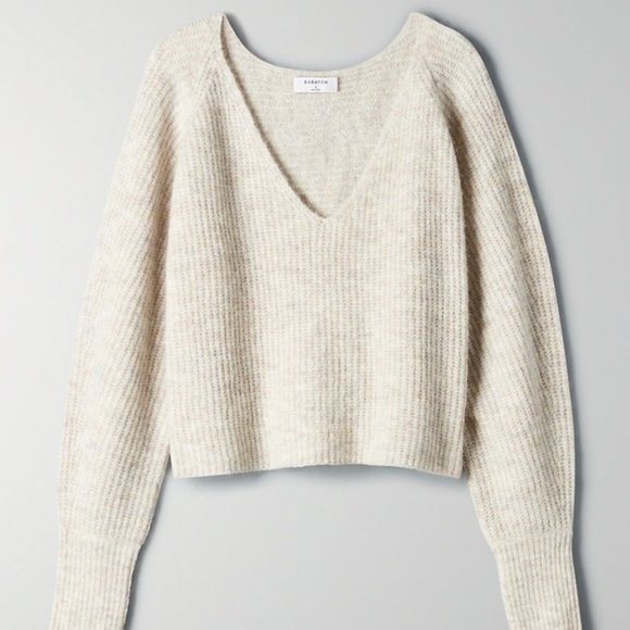 Babaton Sweaters - ARITZIA THE GROUP BY BABATON TESSIN SWEATER in XS HEATHER SILVER BIRCH